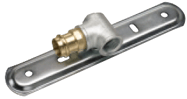 AP (connecting plate) for single connecting-pipe gas meter Premounted with leakproof press-fitted transition supplied in 28 or 22 mm