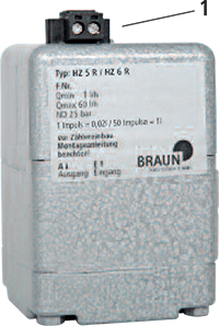 Braun Ölzahler Montageset HZ5 Ausführung 10mm 